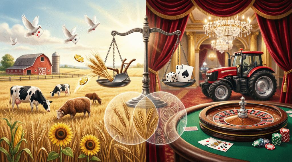 Agriséjours et casino: stratégies de risque partagées